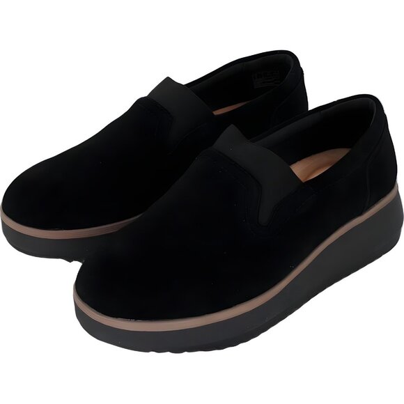 Clarks Zylah Sky Black Slip-On Platform Sneakers Women's US 7W - Picture 2 of 6